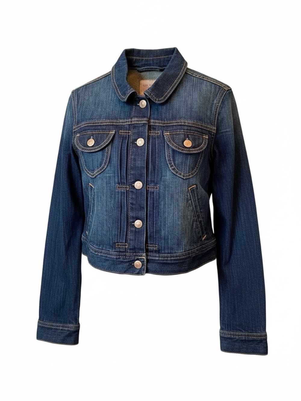 Old Navy Women's Blue Denim Button-Front Jacket